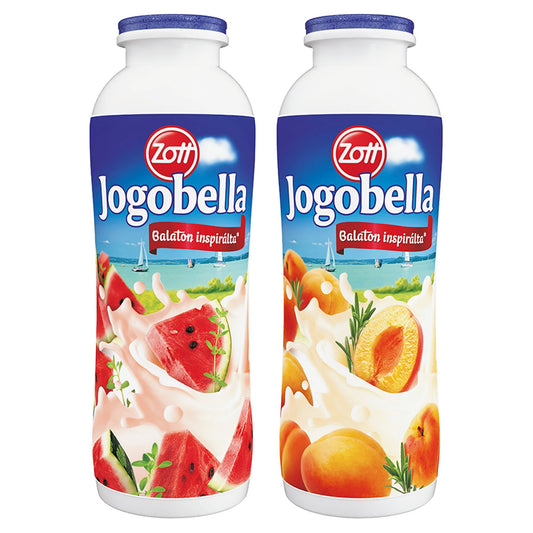 Jogobella Sárgabarck-rozmaring/görögdinnye-kakukkfű ízű ivójoghurt